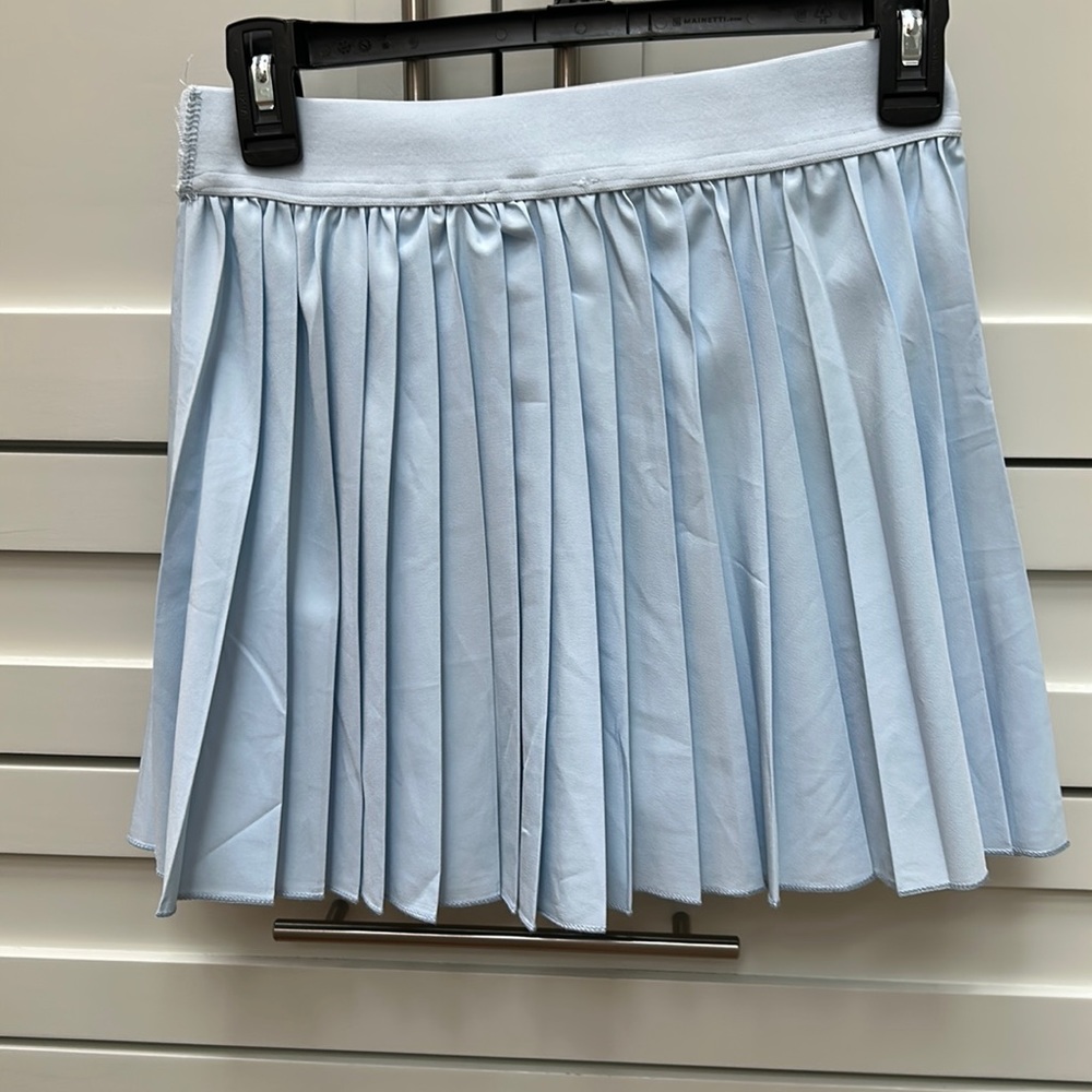 Mable light blue pleated mini skirt. NWT one tiny spot perfect for tween girls